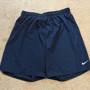 Nike Men's Navy Blue Athletic Shorts